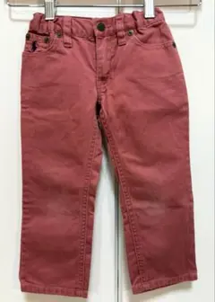 ★美品★RALPH LAUREN★長ズボン　デニム生地　ピンク　２T