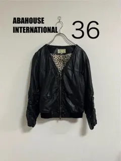 REVISITATION　本革 ショート丈レザージャケット　３６（S～M）