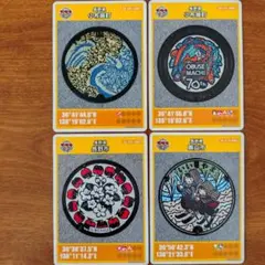 長野県 マンホールカード 4枚セット 長野市 飯山市 小布施町2種