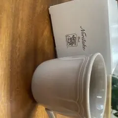 Noritake ベージュ マグカップ 箱付き