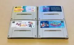 【スーパーファミコンソフト4本セット・任天堂・ファミコン】isu