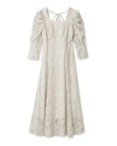 snidel 正規品 スナイデル スリーブボリュームジャガードワンピース