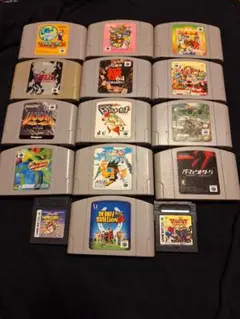 ニンテンドー64カセット13本＋ゲームボーイカセット2本　15本セットまとめ売り