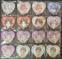 にじさんじ　ジュンブラ　ハート型缶バッジ