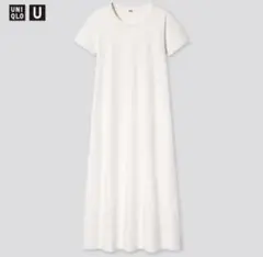 【美品】UNIQLO エアリズムコットンAラインロングワンピース　Sサイズ