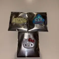 ぷっくりったい バッジ ハンギョドン ポムポムプリン キティ 3個セット