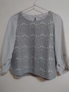 Auief グレー 七分袖 トップス