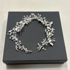 【美品】ワタベウェディング　ヘッドアクセサリー ティアラ PV-9