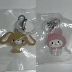 ★サンリオキャラクターズ ︎ゆるっとめじるしアクセサリー　くろうさ　マイメロ