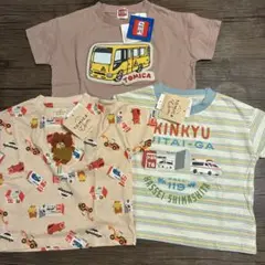 新品未使用 しまむら トミカくま Tシャツ