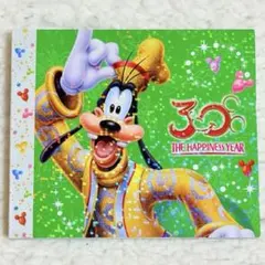 【希少・実写】ディズニー 30周年 メモ帳 グーフィー 金コス