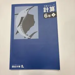 四谷大塚 予習シリーズ計算 6年下