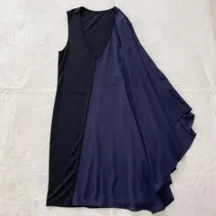 スール　ワンピース　アシンメトリー　ドレープ　オケージョン　ヤマダヤ