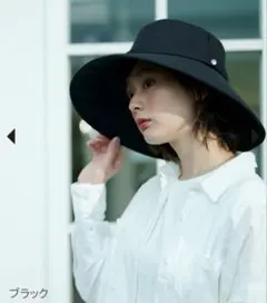 25日までの出品【試着のみ/新品】サンバリア100 ウィンドハット M ブラック ウィンドハット | 完全遮光日傘｜サンバリア100