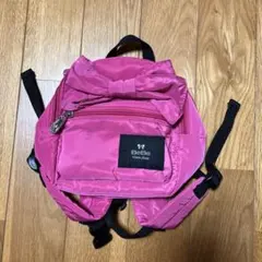 BeBe リボン付きピンクリュック