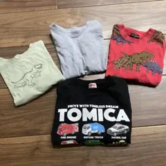【美品4点セット】120センチトミカ 恐竜 ロンT 春 トップス 子供服男の子