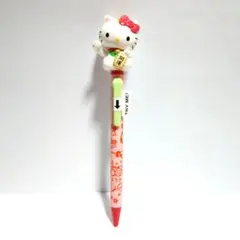 ハローキティ招き猫アクションボールペン　白　開運のサムネイル