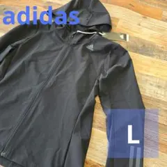 adidas アディダス ランニング ジャケット レディース ブラック L