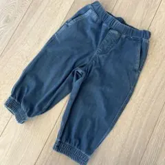キッズ デニム風 ロングパンツ ウエストゴム