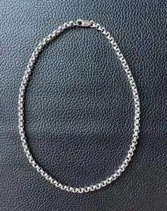 【SAAD】シルバーチェーンネックレス/全長約43.7cm