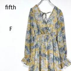 fifth 花柄ワンピース Fサイズ ロングワンピース エレガント 上品