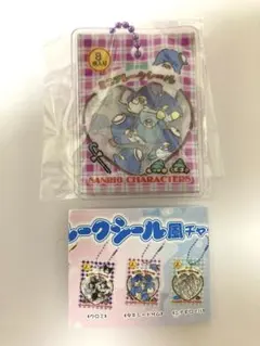 サンリオキャラクターズ シャカシャカフレークシール風チャーム　タキシードサム