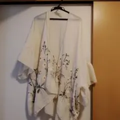 r.p.s 花柄刺繍カーディガン 五分袖 ホワイトのサムネイル
