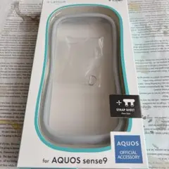 【匿名配送】AQUOS sense9 耐衝撃クリアケース ライトグレー