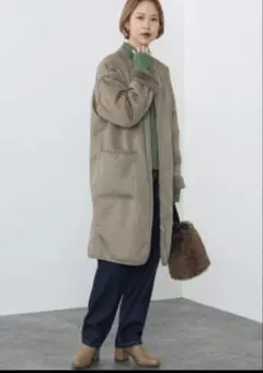 値下げ❤︎BEAMS リバーシブルフェイクムートンコート
