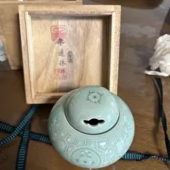 香炉 青磁 供箱付き 【大特価】【美品】お香 古美術品 骨董 seiji 