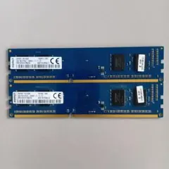 Kingston デスクトップ用PC3Lメモリ2GB×2枚