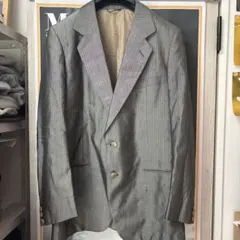 Yves Saint Laurent グレー ストライプ テーラードジャケットのサムネイル