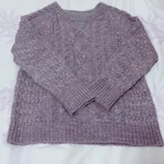 値下げしました！relume アルパカ混ケーブルニット