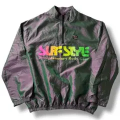 USA製 80s 90s サーフスタイル ビンテージ ナイロン ジャケット 玉虫