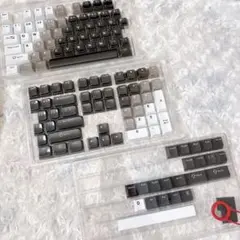 キーキャップ 131キー ダブルショット PBT キーキャップ シンプル