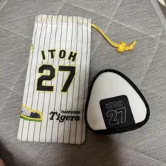 阪神Tigers 伊藤将司選手 27番 ペットボトルケース&おにぎりポーチ