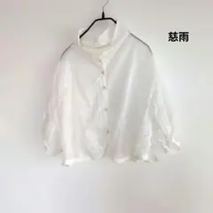 KAI WHEAT and SILVER丸襟 リネン 長袖 シャツ ベージュ KAI WHEAT and SILVER丸襟 リネン 長袖 シャツ ベージュ - メルカリ
