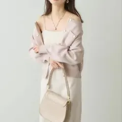 新品未使用 natural couture カップ付きカットソーキャミワンピース