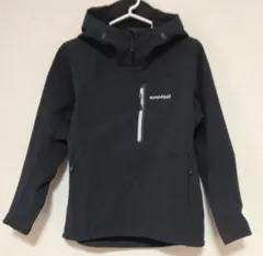 [美品]　裏起毛　ノマドパーカ　レディースS　ネイビー　モンベル