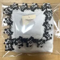 近沢レース　タオルハンカチ　パンダ
