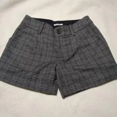 le.coeur blanc チェック柄ショートパンツ