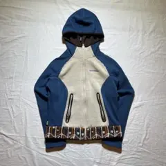 Y2K knit hoodie 裏原　ニット　パーカー