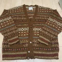ノルディック柄 vintageカーディガン