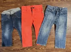 子供服 デニムパンツ size80&90 3点セット❣️まとめ売り