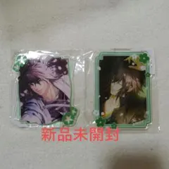 ダンガンロンパ15周年記念展 缶バッジ アクリルブロック 箔押し 狛枝凪