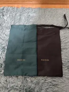 GUCCI 袋 2枚セット グリーン ブラック