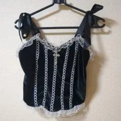 romwe キャミソール　ビスチェ　М　日曜まで値下げ中！