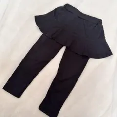 フリル スカパン スカート レギンス 黒