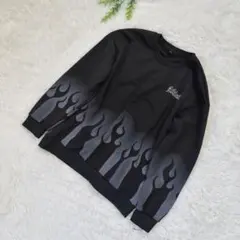 SHEIN Athletes 炎　スウェット ブラック L 大きめサイズ 裏毛のサムネイル