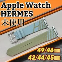 2939 未使用　Apple Watch エルメス　ジャンピング　ブルーラン